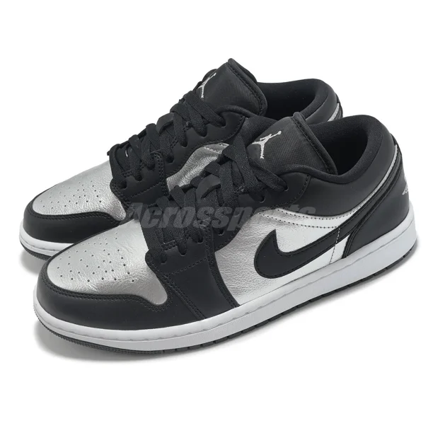Ni - ke Ni - ke Wmns Air Jordan 1 Low AJ1 Silver Toe Women Unisex Casual Shoes DA5551-001