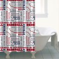 thumbnail image 4 of Baseball Terms and Icons Pattern Shower Curtain 72"x72" ,Bathroom Decorative Shower Curtains Set with 12 Hooks,Modern Waterproof Washable Shower Curtain, 4 of 6