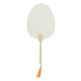 thumbnail image 1 of Ofertas Únicas 1Pc Abanico de Papel Xuan Plegable de Doble Cara con Mango Largo para Bodas Papel Xuan Bambú Gris Claro, Blanco [Papel de Doble Cara con Mango Largo Abanico de Mil Hojas], 1 of 5