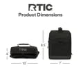 thumbnail image 4 of RTIC 8-Can, 5 Qt, Collapsible Soft Cooler with Bottle Opener, Black, 4 of 8