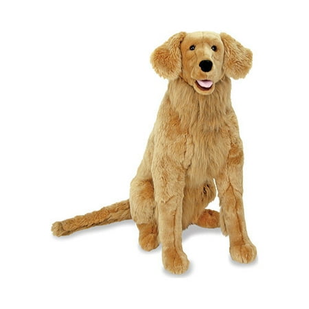 Melissa & Doug Giant Golden Retriever - Lifelike Stuffed Animal Dog (over 2 feet