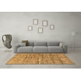 thumbnail image 3 of Ahgly Company Indoor Round Oriental Brown Modern Area Rugs, 7' Round, 3 of 4