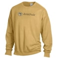 thumbnail image 2 of Men's ComfortWash Yellow Colorado Anschutz Medical Campus Garment Dyed Fleece Crewneck Pullover Sweatshirt, 2 of 3
