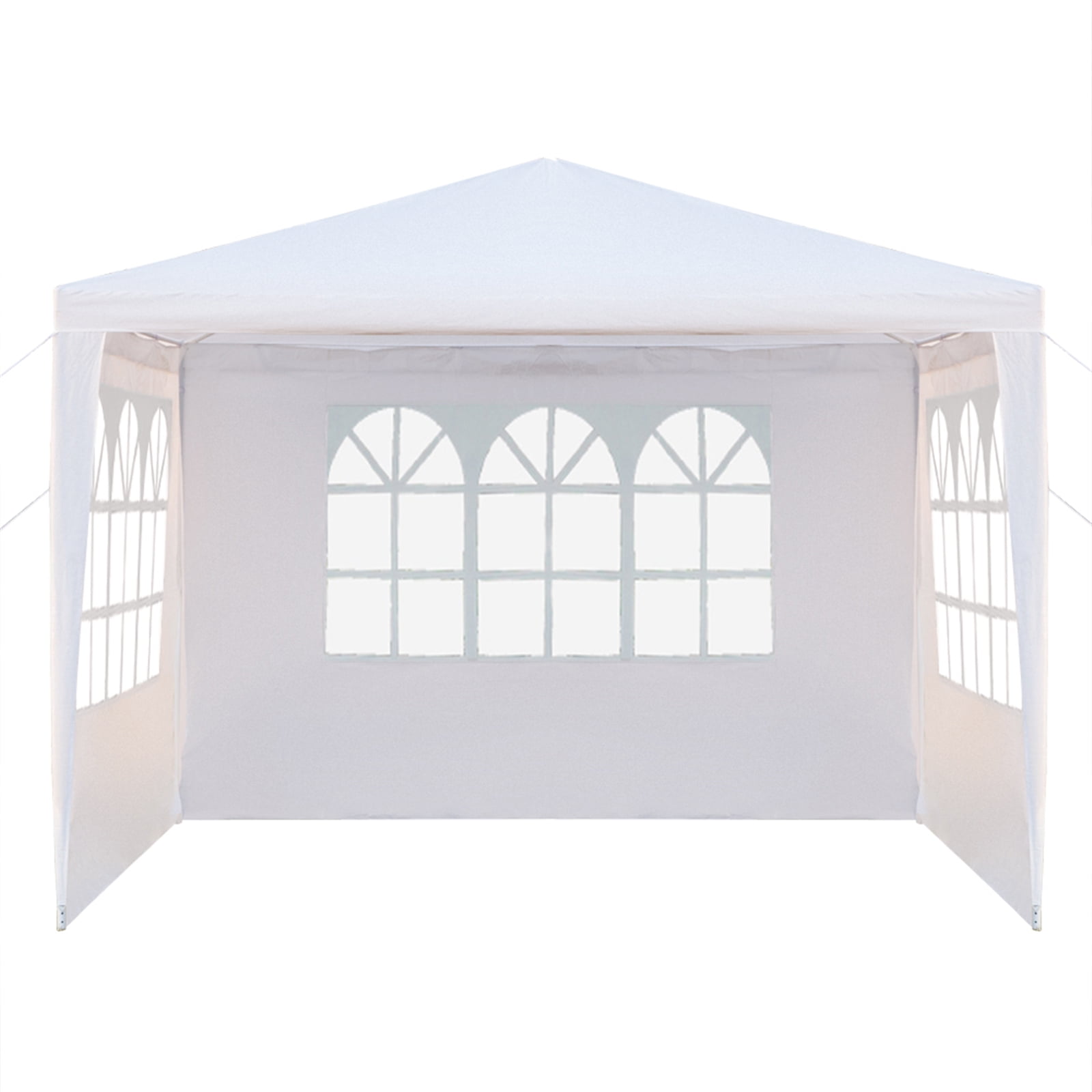 Kepooman 3 x 3m Portable Home Use Waterproof Canopy, Outdoor Sides Party Tent with Spiral Tubes for Party/ Exhibition/ Picnic, White, Three Sides Kepooman 3 x 3m Portable Home Use Waterproof Canopy, Outdoor Sides Party Tent with Spiral Tubes for Party/ Exhibition/ Picnic, White, Three Sides
