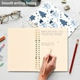 thumbnail image 4 of FORMRS 1-Subject Spiral Notebook 8" x 5" College Ruled 60 Refillable Sheet A5 Hard Cover, 2 Pack, Blue Cute Snowmen, 4 of 7