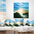 thumbnail image 4 of Designart White Waters among Beach Hills - Seashore Throw Pillow - 16x16, 4 of 5