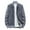 Grey, variant on OWMEOT Men's Full Zip Up Cardigan Sweater Knitted Stand Collar Sweaters Regular Fit Casual Cardigans with Pockets