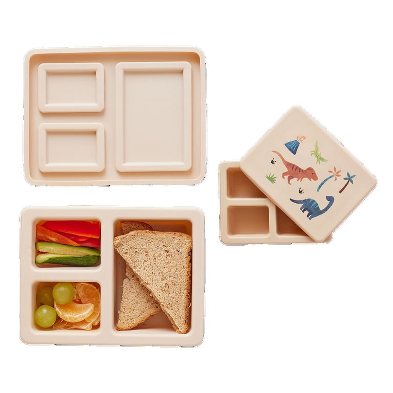 Austin Baby Co Silicone Bento Lunch Box, 3-Compartment photo 1