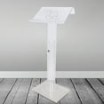 thumbnail image 5 of 31.50-51.18 inch Height Adjustable Podium, Exhibition Speech Stand, Acrylic Transparent Welcome Lifting Platform, 5 of 9