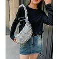 thumbnail image 3 of Kukuzhu Women Y2K Crossbody Quilted Purse Large Shoulder Winter Puffer Bags Lightweight Padding Hobo Bag Satchel Handbag Purse, 3 of 7