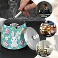 thumbnail image 4 of Yayeee Ashtray with Lid for Cigarette Smokeless Stainless Steel Home Ash Holder, Cartoon Easter Bunny, 4 of 7