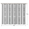 thumbnail image 5 of White Geometric Diamond Chevron Pattern Shower Curtain 84"x72" ,Bathroom Decorative Shower Curtains Set with 12 Hooks,Modern Waterproof Washable Shower Curtain, 5 of 6