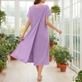 thumbnail image 2 of snilers Hospital Gowns for Women Open Back Tear Away Snap Nursing Dress Short Sleeve Soft Adaptive Clothing L, 2 of 9