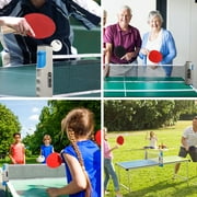 GSE Games & Sports Expert Retractable Ping Pong Net & Post. Portable Replacement Anywhere Table Tennis Net for Any Tables. Great for Indoor/Outdoor Game, Travel, Home Use (Black)