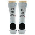 thumbnail image 5 of ThisWear Adopted Mom Gift Best Effin Bon-s Mom Ever Handwritten Text 2-Pairs Novelty Crew Socks, 5 of 5