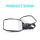 thumbnail image 5 of Retrovisores Laterales Ajustables Giratorios De Gran Angular, Visión Clara, Resistentes Y Duraderos, Espejo Retrovisor Utv, Elegante Espejo Retrovisor Negro De Repuesto Para Vehículos Atv 2 Espejos Serendint VI007252-00, 5 of 7