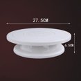 thumbnail image 4 of Moldes Para Pastel Soporte de plástico para decoración de pasteles, soporte antideslizante para platos giratorios de pasteles para suministros para hornear Likrtyny Para estrenar, 4 of 9