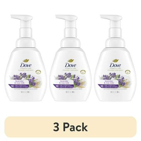 (3 pack) Dove Nourishing Daily Use Women's Foaming Hand Soap, Lavender and Yogurt, 10.1 fl oz