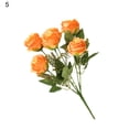thumbnail image 2 of Visland 4PCS Rose Flower Bouquet Artificial Flowers Wedding Decoration 6 Heads Silk Flowers Fake Roses Flores Home Decor, 2 of 8