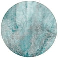thumbnail image 2 of Addison Rugs Chantille Indoor/Outdoor Contemporary Watercolors Teal Washable Round Rug, 8' x 8', 2 of 6