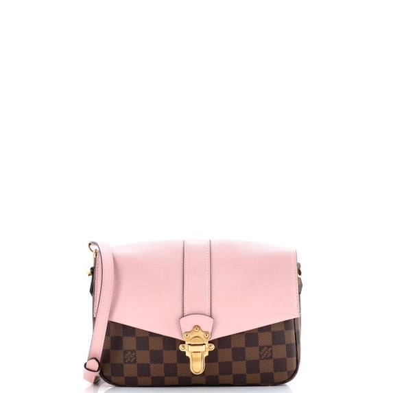 Pre-Owned Clapton Handbag Damier and Leather PM By Rebag