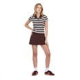 thumbnail image 2 of Forever 21 Women's Mini A-Line Skort with Built-In Inner Shorts, Soft Stretch Casual Mini Skirt Shorts Combo, Everyday Pull-On Style, Brown, XXS-XXL, 2 of 6