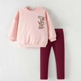 thumbnail image 4 of mgoYE Toddler Girl Clothes Fall/Winter Sweatsuit Cute Sweatshirts Pants Girl Clothing Sets, 4 of 8