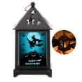 thumbnail image 2 of Lámpara De Linterna De Halloween Luz De Decoración De Halloween Retro Luz De Vela Sin Llama Luz Colgante Alimentada Por Batería Para El Hogar Jardín Fiesta Paisaje Mercado Castillo / Calabaza sonducket HA026596-04, 2 of 7