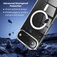 thumbnail image 4 of 5-in-1 Entronix Bundle with Magnetic Clear Case, 2 Clear Camera Lens Protector and 2 Tempered Glass Screen Protector For iPhone 17 Air, 4 of 9