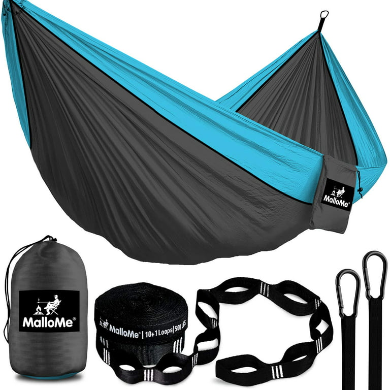 MalloMe Double & Single Portable Camping Hammock - Parachute