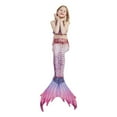 thumbnail image 5 of Hienoo Girls 3-Piece Swimsuit Performance Ruffle Bikinis Fish Tail Bathing Suit, Sizes 4-9, 5 of 5