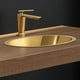 thumbnail image 5 of Fregaderos de cocina, fregaderos de barra, acero inoxidable 304, lavabo bajo encimera ovalado dorado, lavabo empotrado, tanque bajo encimera de una sola cubeta para guardarropa, balcón, bar, baño, 5 of 5