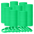 thumbnail image 2 of HOT 100Pcs Blank Elastic Solid Color Silicone Wristbands Stretch for Men Women Teens Gifts Students Sports Supplies,C, 2 of 4