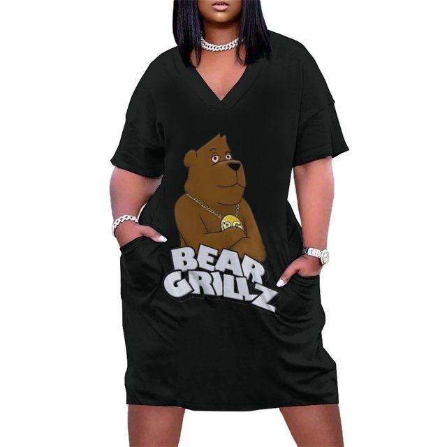 Logotipo de Bear Grill en ropa rave y accesorios para festivales de música, ropa, bolsos y ropa holgada.