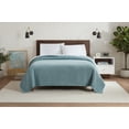 thumbnail image 3 of Aston & Arden Eucalyptus and Cotton Bed Blanket (TWIN Size 66x90), Diamond Weave Pattern, 400 GSM, Luxury Hotel Quality, Teal, 3 of 5