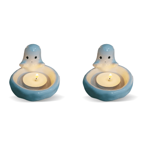 Lindo Fantasma Perfumado Portavelas Resina Halloween (estilo B)