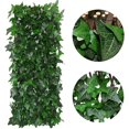 thumbnail image 2 of Expandable Faux Ivy Fence,Artificial Privacy Screen Decor for Outdoor Wall, Balcony and Patio, Single Sided Leaves (2, Green-Ivy), 2 of 6
