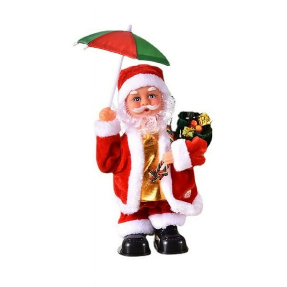 11in Twerking Christmas Santa Doll with Music for Christmas Holiday Gifts Electric Santa Doll for House Decoration