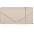 thumbnail image 1 of Bolso de mano Nodeber de piel vegana con tapa, color beige, 1 of 8
