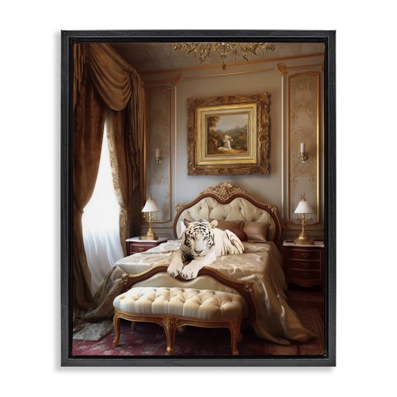 Stupell Industries Traditional Black Floating Frame Canvas Art, 17 x 21, by Ziwei Li