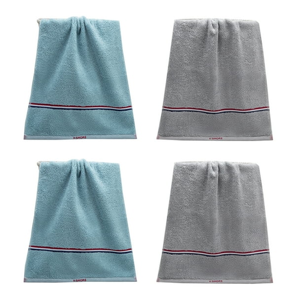 Toallas de mano de lujo, algodón, toallas de baño de secado rápido, suaves y absorbentes, paquete de 4