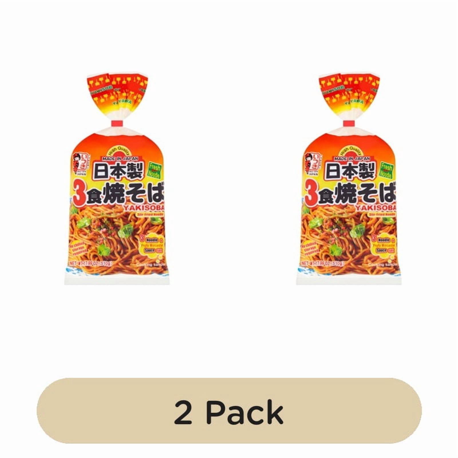 Itsuki Yakisoba Stir Fry Noodles 510g, British Import (Pack of 2)