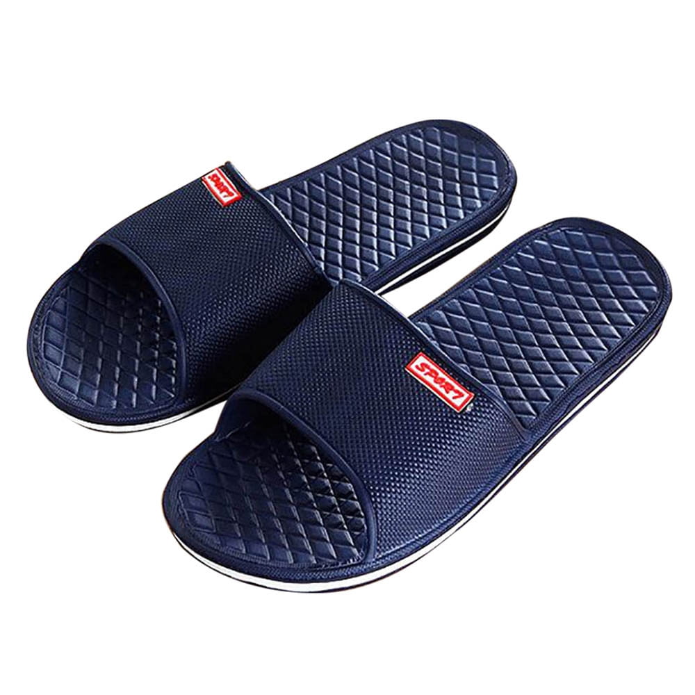 Lsljs Men s Slippers Men Solid Flat Bath Slippers Summer Sandals Indoor Outdoor Slippers Other 41