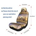 thumbnail image 4 of Naloa Vintage Wildlife Protection Car Seat Covers 2PCs Front Car Seat Covers Universal fit for Most Cars SUVs and Trucks - 2 PCS, 4 of 5