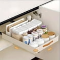 thumbnail image 2 of Organizador de gabinete extraíble fijo con película nano adhesiva, estantes de despensa deslizables de alta resistencia, cajón extraíble para cocina, despensa, baño, estantes, estante, liso,, 2 of 8