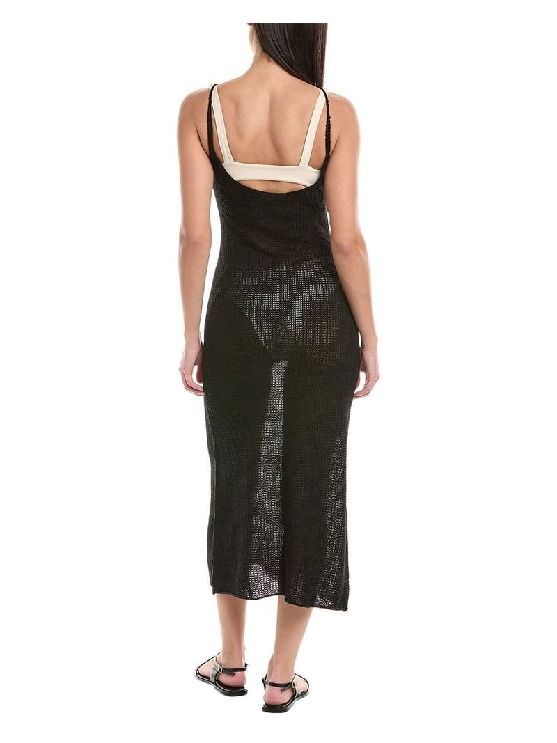 Onia womens Textured Sweater Scoop Linen Maxi Dress, s, Black - Walmart.com Onia womens Textured Sweater Scoop Linen Maxi Dress, s, Black - Walmart.com