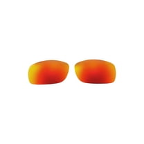 Walleva Fire Red Polarized Replacement Lenses for Maui Jim World Cup Sunglasses