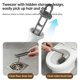 thumbnail image 4 of Toilet Brush Long Handled Silicone Wall Mounted Toilet Brush Base Set Toilet Brush Cleaning Brush Household Toilet Brush Wall Mounted Storage, 4 of 6