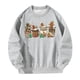 thumbnail image 2 of Sudadera con cuello redondo para mujer, casual, sin capucha, ropa deportiva Y2K, ajuste holgado, para la calle, adolescentes, niñas, viajes, compras, , gris, l, 2 of 10