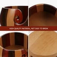 thumbnail image 3 of 1pc Wooden Woolen Bowl Rustic Knitting Bowl Wooden Yarn Bowl Knitting Accessory Yarn Storage Bowl Ceramic Yarn Storage Case Handmade Yarn Bowl Wool Storage Manual Wooden Bowl, 3 of 5